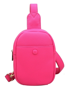 Fashion Pocket Sling Bag ND125 FUCHSIA